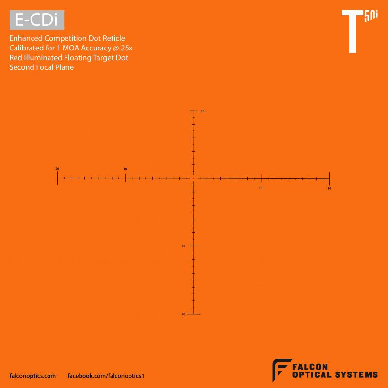 Falcon Optical System T50i 5-50x60i SFP ED Lunette de tir