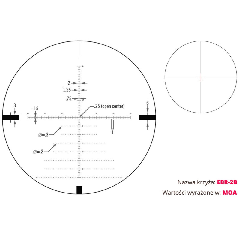 Vortex Diamondback Tactical 6-24x50 FFP 30mm AO EBR-2C Zielfernrohr