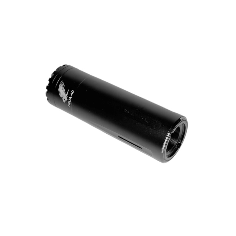 HELIA-S40 luchtpistool geluidsdemper / demper verwisselbaar kaliber L125mm D40mm