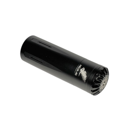 HELIA-S40 luchtpistool geluidsdemper / demper verwisselbaar kaliber L125mm D40mm