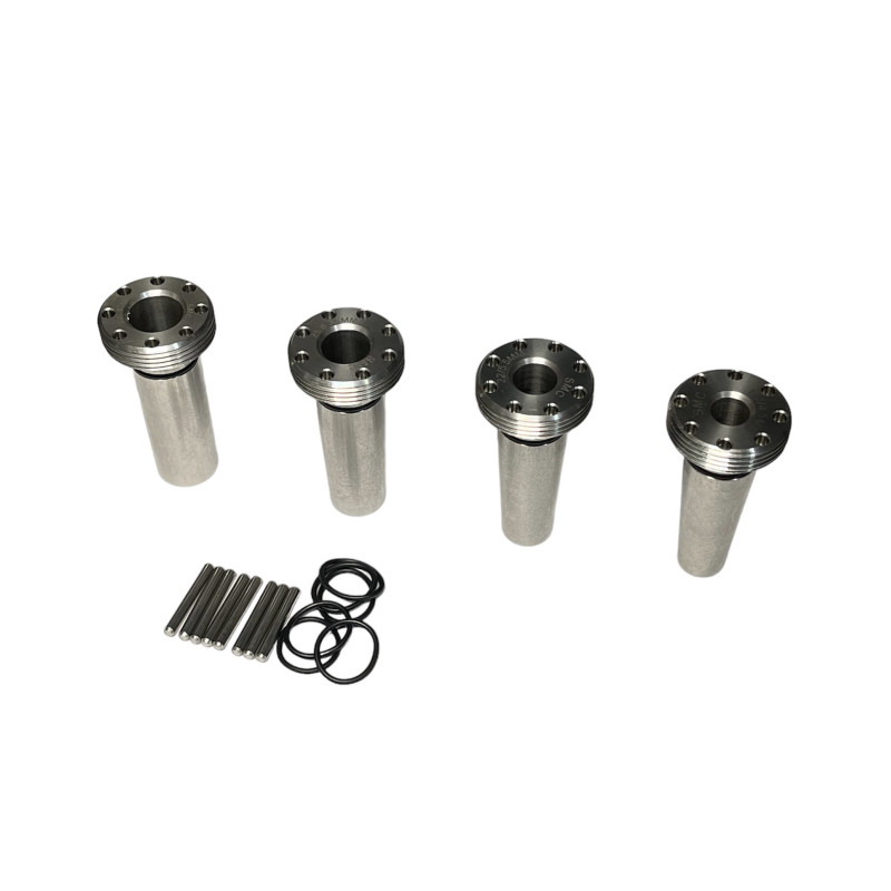 HELIA-S40 luchtpistool geluidsdemper / demper verwisselbaar kaliber L125mm D40mm