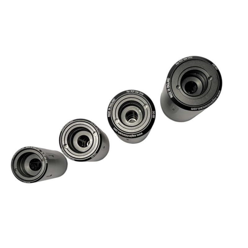 HELIA-S40 luchtpistool geluidsdemper / demper verwisselbaar kaliber L125mm D40mm