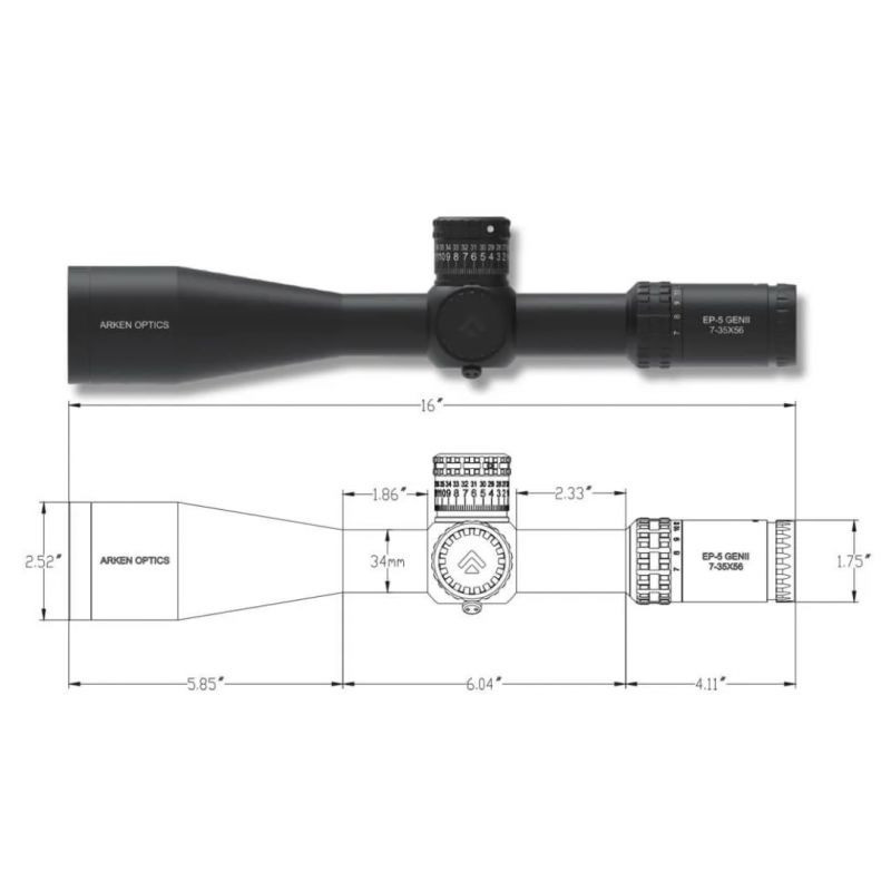 Arken EP-5 Gen 2 7-35x56  Long-Range Rifle Scope