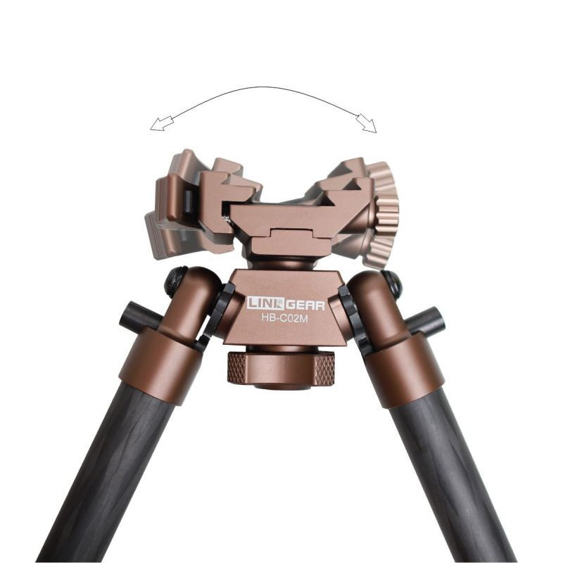 Bipied en carbone KB-GC-2 22mm Montage Picatinny & ARCA Swiss