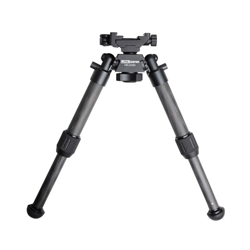 HB-C02M Carbon Bipod Black Lightweight Tactical Rifle Bipod