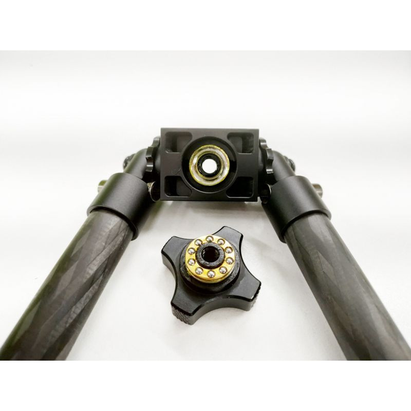 HB-C02M Carbon Bipod Zwart Lichtgewicht Tactisch Geweer Bipod