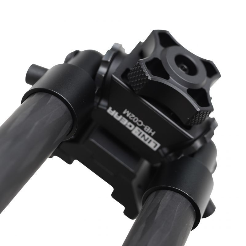 HB-C02M Carbon Bipod Zwart Lichtgewicht Tactisch Geweer Bipod