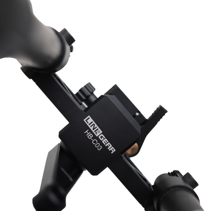 Bipied en carbone noir HB-C03 – Équipement de tir léger et durable