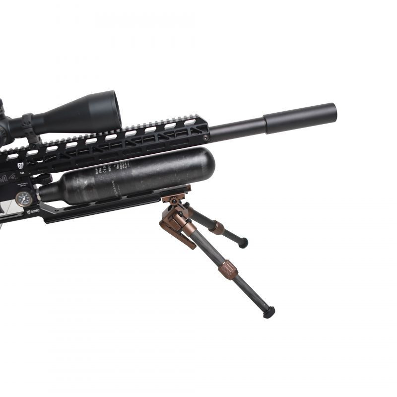 Bipied en carbone HB-C04 noir – Support de fusil léger et durable