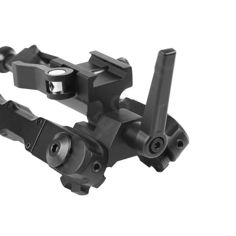 Bipied de fusil réglable 18,4–22,9 cm avec montage sur rail QD 22 mm