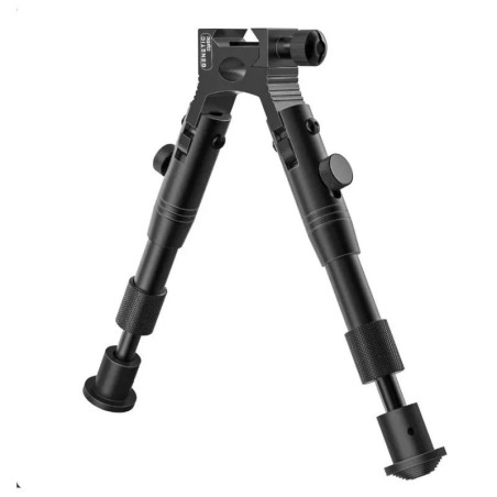Bipied télescopique en aluminium 21,5–25,5 cm pour rail de 22 mm