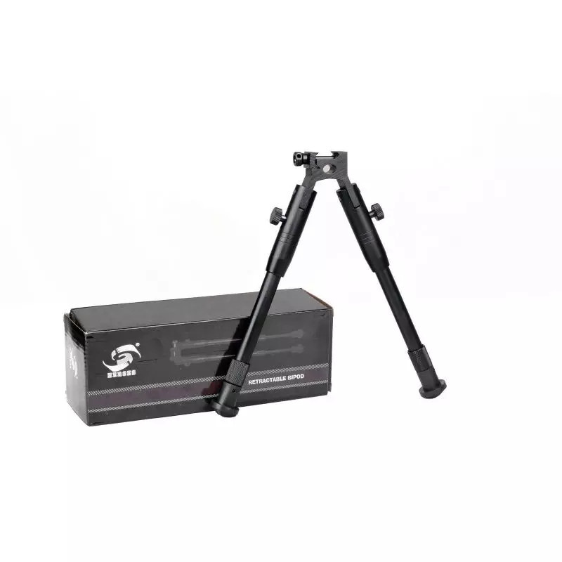 Foldable Airsoft Bipod 22mm RIS Rail, Adjustable 26-32cm