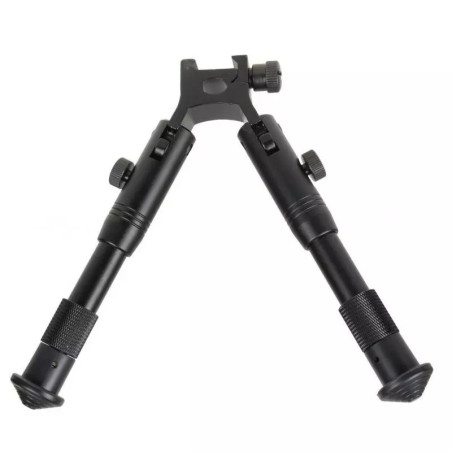 Opvouwbare Airsoft Bipod 22mm RIS Rail, Verstelbaar 26-32cm