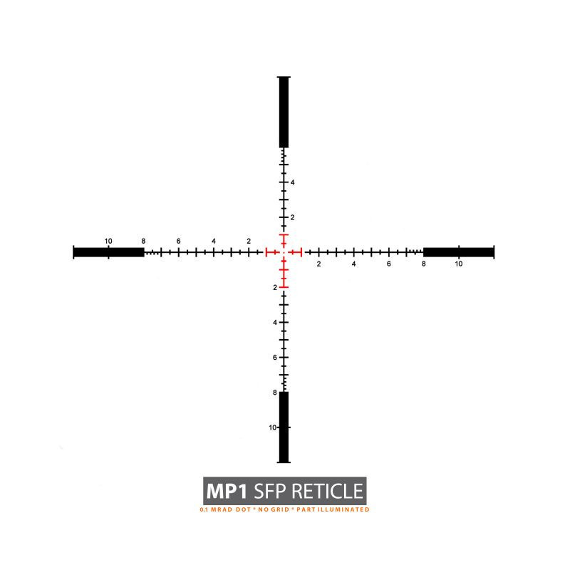 Lunette de visée Airgun 1-10x24 SFP MRAD  Falcon Endura Optic