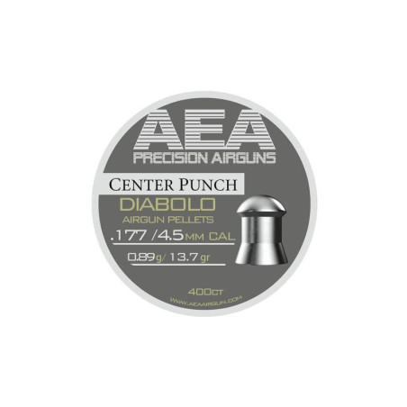AEA Center Punch 4,5mm Diabolos 13,7gr für Luftgewehr & Luftdruckgewehr Präzision