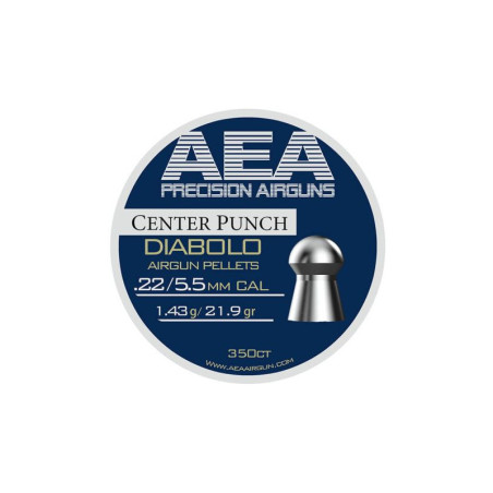 AEA Center Punch 5,5mm 21,9 grain Luchtbukskogels Precisie Luchtgeweer