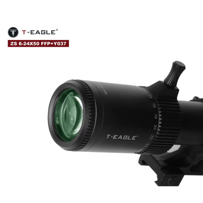 Lunette T-Eagle 6-24x50 FFP MRAD  Optique pour carabine à air comprimé