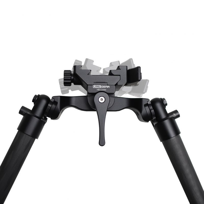 HB-C04 Carbon Bipod Zwart – Lichtgewicht & Duurzame Geweersteun