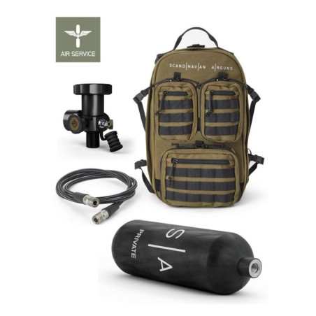 Filling Set: 2L TANK - BACKPACK - VALVE - HOSE by Scandinavian Arms