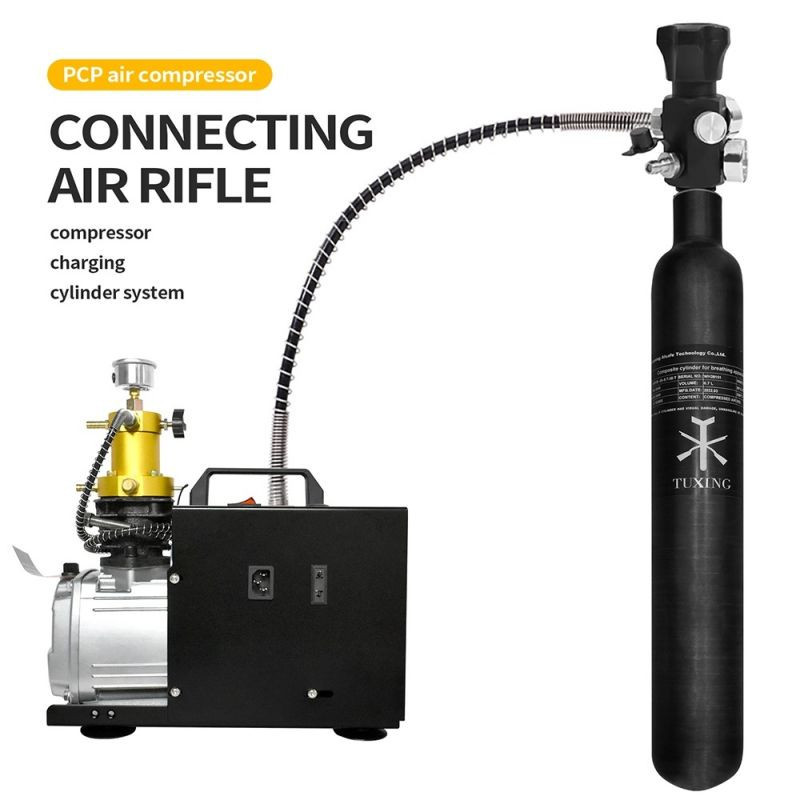 Kevlar (carbon) Tank with a capacity of 0.700 Liters (700cc) - 310 Bar by Tuxing.