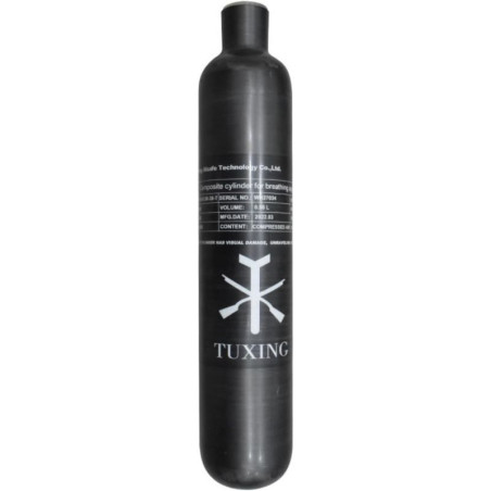 Kevlar (koolstof) tank met een inhoud van 0,580 liter (580cc) - 310 bar door Tuxing.