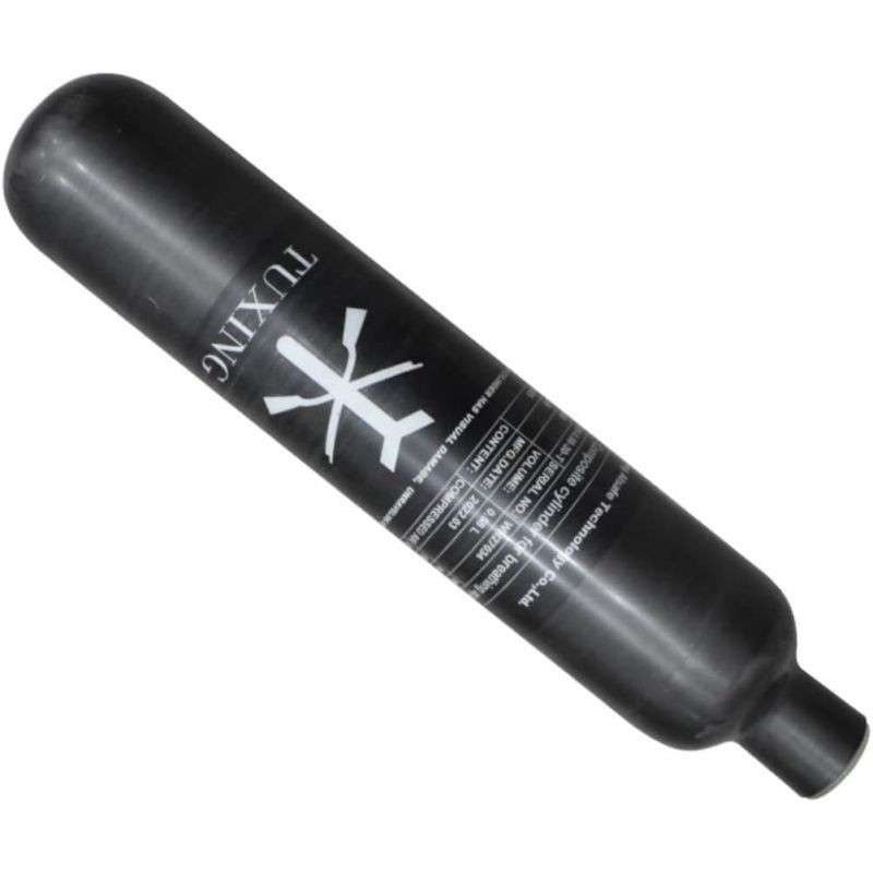 Kevlar (carbon) Tank with a capacity of 0.580 Liters (580cc) - 310 Bar by Tuxing.