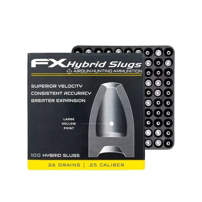FX Hybrid Slugs Pellets 6.35mm 26 grain 100 pcs FX Hybrid Slugs Pellets 6.35mm 26 grain 100 pcs