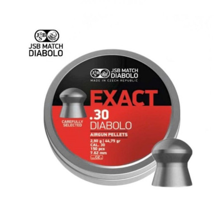 JSB Exacte Diabolo Pellets 7,62 mm 2,90 grains 150 pièces