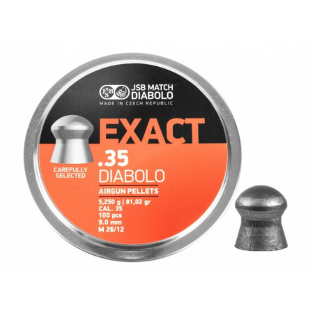 JSB Exacte Diabolo Pellets 9mm 100 pièces