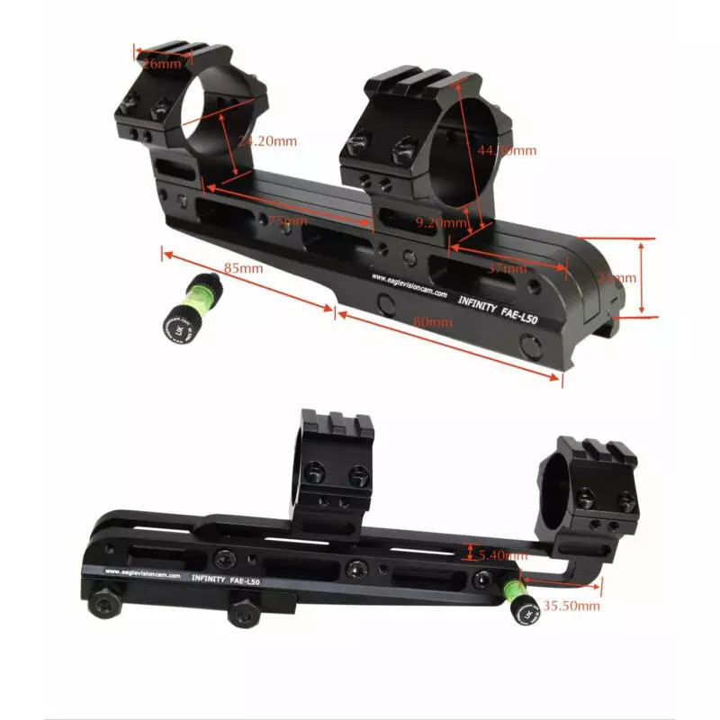 Adjustable Mount for 30mm Scope Tube - FRONT - EagleVision