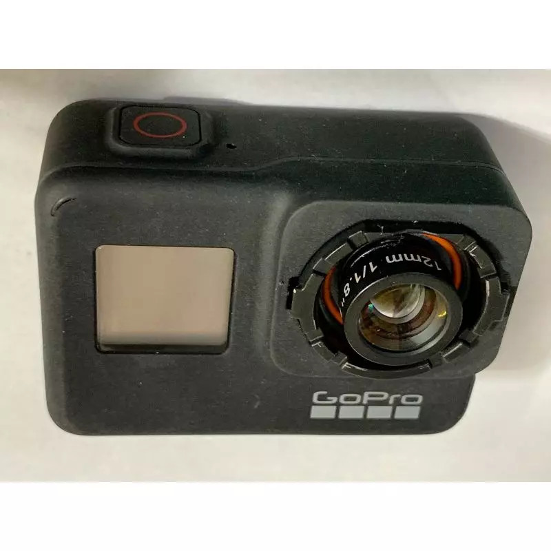 Objectif 4K 1/1,8” 12MM, M12 x 0,35 (GoPro 5, 6, 7) Noir par EagleVisionCam